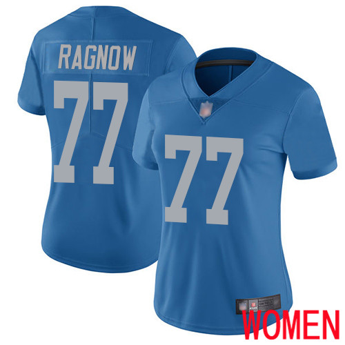 Detroit Lions Limited Blue Women Frank Ragnow Alternate Jersey NFL Football #77 Vapor Untouchable
